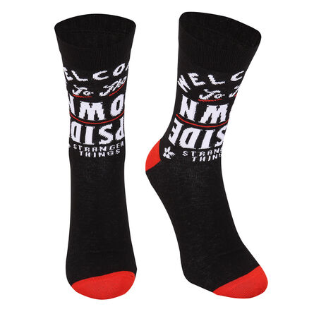 Stranger Things Upside Down Black Color Socks