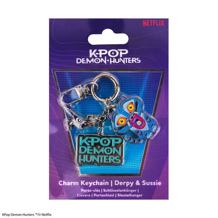 Μπρελόκ K-POP Demon Hunters Derpy and Sussie Charm Keychain