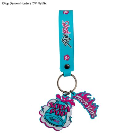 Μπρελόκ K-Pop Demon Hunters Wristlet Keychain Soda Pop