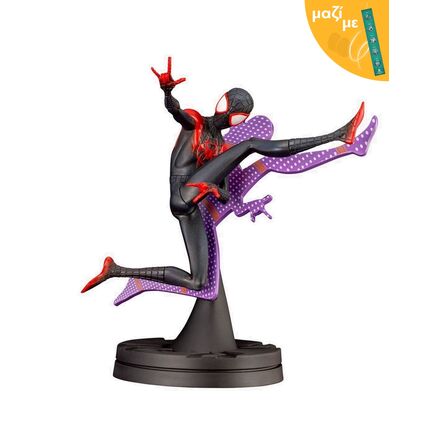 Spider-Man: Into the Spider-Verse ARTFX Statue Spider-Man Miles Morales Hero Suit Along with an Easter Candle