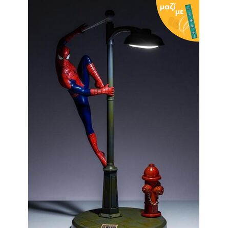 Marvel Spiderman Lamp Along with an Easter Candle