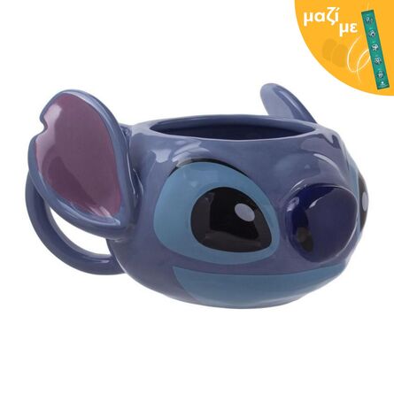 Κούπα Stitch Shaped 3D Μαζί με Πασχαλινή Λαμπάδα