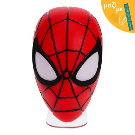 Spider Man Mask Lamp Along with an Easter Candle