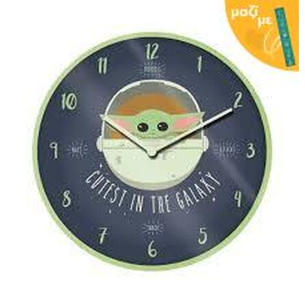 Star Wars The Mandalorian Wall Clock Along with an Easter Candle