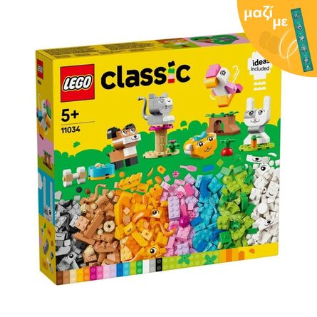 LEGO® Classic: Creative Pets Buildable Animal Toy (11034) Along with an Easter Candle
