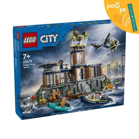 LEGO® City: Police Prison Island Building Toy (60419) Along with an Easter Candle