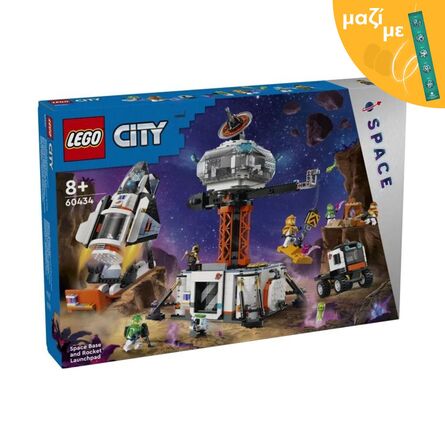 LEGO® City: Space Base and Rocket Launchpad Set (60434) Along with an Easter Candle