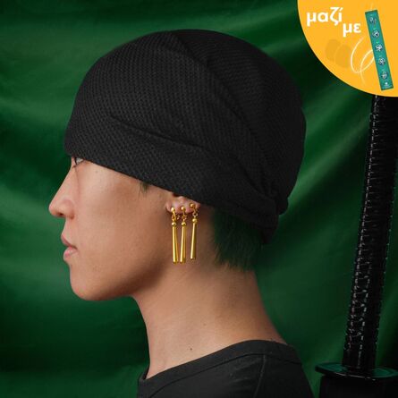 One Piece Zoro's Bandana And Earrings Along with an Easter Candle