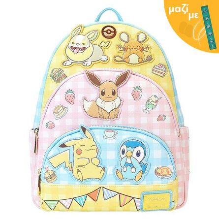 Loungefly Pokemon Cafe Triple Backpack Along with an Easter Candle