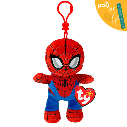 TY Beanie Babies Spiderman Clip Along with an Easter Candle