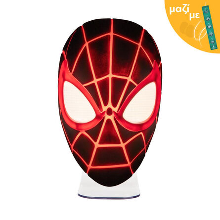 Marvel Spider-Man Miles Morales Mask Light Along with an Easter Candle
