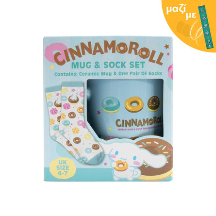 Hello Kitty Cinnamoroll Mug & Sock Set Along with an Easter Candle