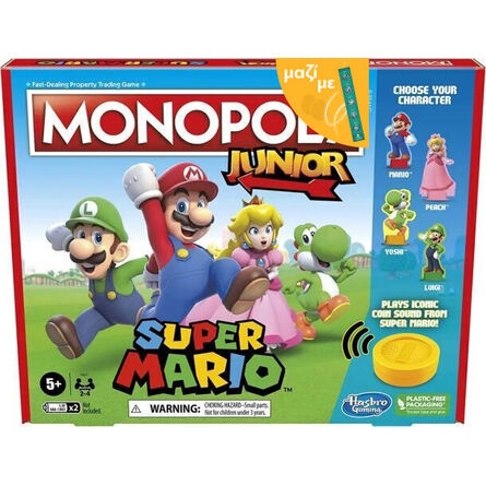 Hasbro Monopoly: Junior - Super Mario Edition Along with an Easter Candle