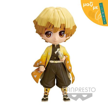 Banpresto Q Posket Demon Slayer: Kimetsu No Yaiba - Zenitsu Agatsuma II (Ver.B) Figure (14cm) (18383) Μαζί με Πασχαλινή Λαμπάδα