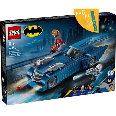 LEGO® DC Batman™: Batman with the Batmobile™ vs. Harley Quinn™ & Mr. Freeze™ (76274) Along with an Easter Candle