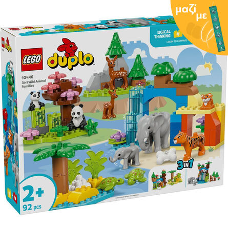 LEGO® DUPLO® Town:  3in1 Wild Animal Families (10446) Along with an Easter Candle