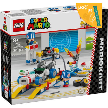LEGO® Super Mario™: Mario Kart™ – Toad’s Garage (72035) Along with an Easter Candle