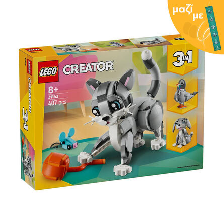 LEGO® Creator: Παιχνιδιάρα Γάτα (31163) Μαζί με Πασχαλινή Λαμπάδα