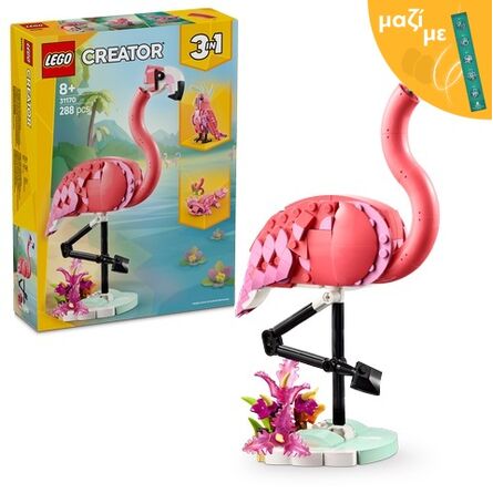 LEGO® Creator: Wild Animals: Pink Flamingo (31170) Along with an Easter Candle
