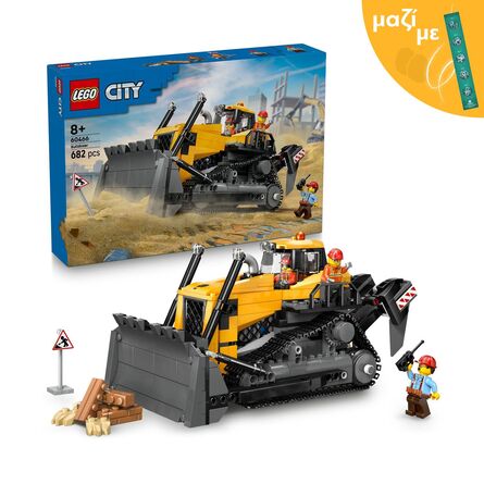 LEGO® City: Yellow Bulldozer (60466) Along with an Easter Candle