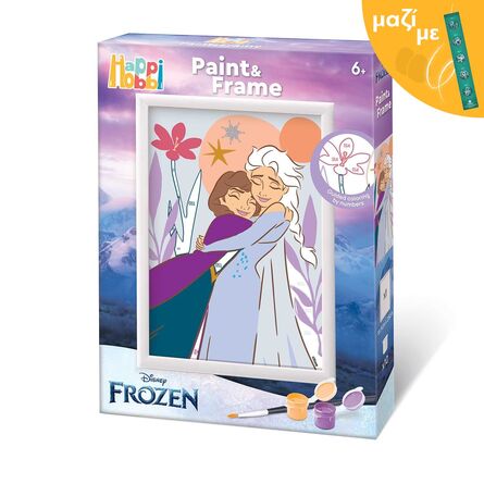 AS HappiHobbi Disney: Paint & Frame - Frozen (1038-41034) Along with an Easter Candle
