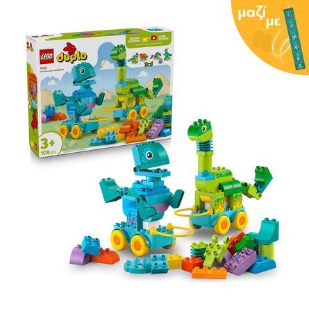 LEGO® DUPLO® Town: 3in1 Dinosaurs on Wheels (10451) Along with an Easter Candle