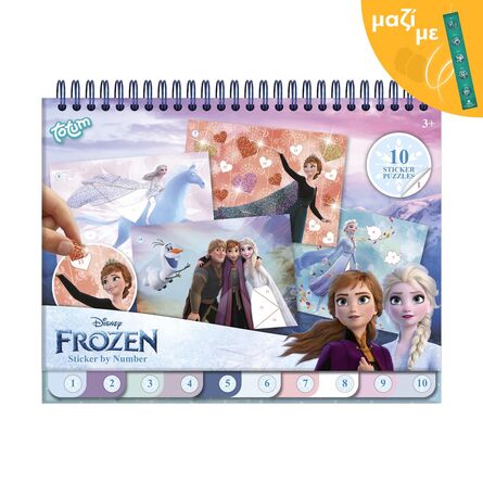 Totum Disney: Frozen - Sticker By Number Pad (TT681576) Along with an Easter Candle