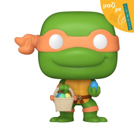 Funko Pocket Pop! Teenage Mutant Ninja Turtles - Michelangelo with Easter Basket Μαζί με Πασχαλινή Λαμπάδα