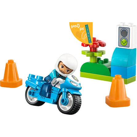 LEGO® DUPLO® Town: Blue Police Motorcycle (10471) Along with an Easter Candle