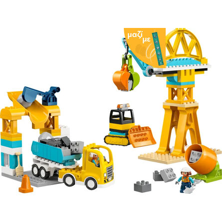 LEGO® DUPLO® Town: 3 in 1 Construction Site and Vehicles (10476) Along with an Easter Candle