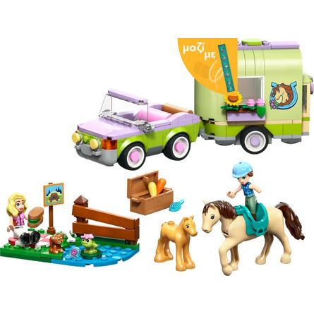LEGO® Friends: Horse & Baby Foal Trailer (42695) Along with an Easter Candle