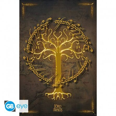 Αφίσα Lord Of The Rings Foil White Tree