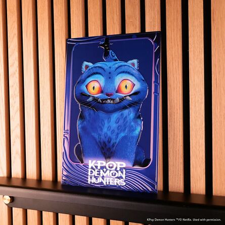 K-Pop Demon Hunters  Derpy & Sussie Embossed Aluminum Poster