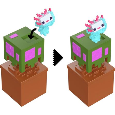 Mattel Minecraft: Mini Figures – Mc Airborne Axolotl (JKF68)