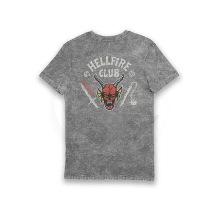 Stranger Things Hellfire Club Eco Stonewash T-Shirt