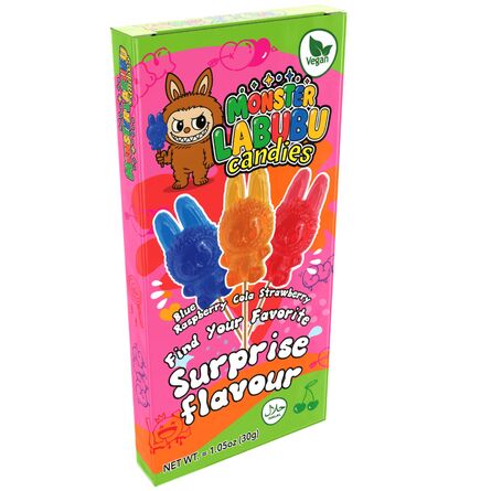 Labubu Mystery Monster Candies Lolly Strawberry 1τμχ Τυχαία Επιλογή