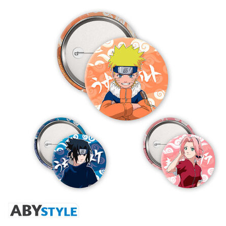 Κονκάρδες Naruto Naruto, Sasuke, Sakura Badge Pack