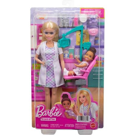 Κούκλα Mattel Barbie: You Can Be Anything - Dentist with Kid Doll (JMK14)