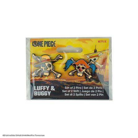 Καρφίτσες One Piece Set of 2 Pin Badges Luffy and Buggy