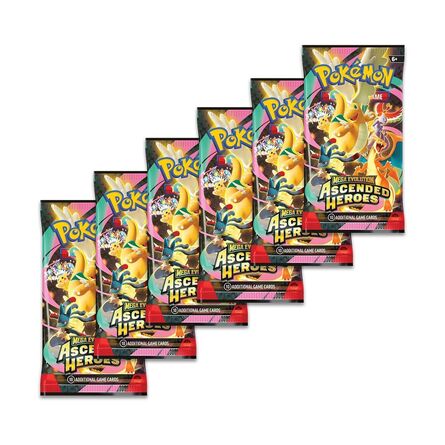 Pokemon TCG Mega Evolution: Ascended Heroes - Booster Bundle (6 Boosters)