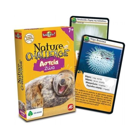 Παιχνίδια με Κάρτες Nature Challenge Αστεία Ζώα