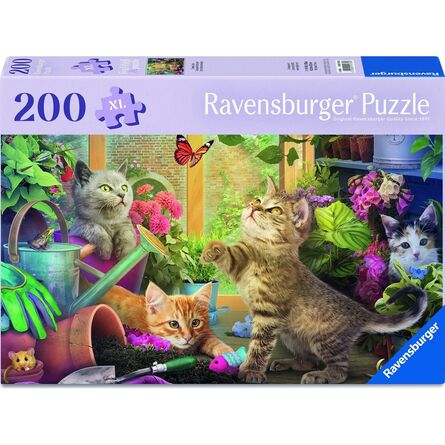 Παζλ Ravensburger Puzzle: Feel Well - Cheeky Cats 200 Κομμάτια (12001735)