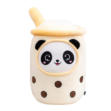 Λούτρινο Boba Tea Orange Panda Kawaii