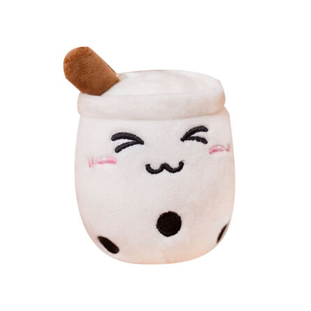 Μπρελόκ Λούτρινο Boba Tea White Kawaii