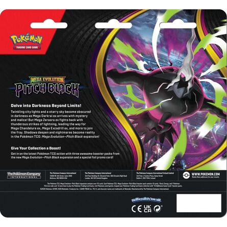Pokemon TCG Mega Evolution 05 Pitch Black - 3-Booster Blister