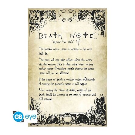 Αφίσα Death Note Rules