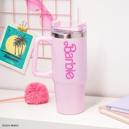Ποτήρι με Καλαμάκι Paladone: Barbie XL Multiway Insulated Travel Mug with Straw (1200ml) (PP13760BR)