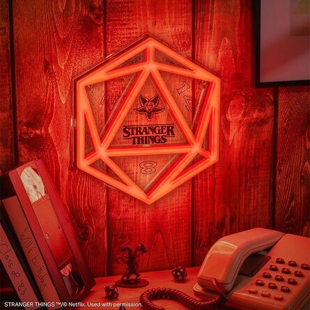 Φωτιστικό Paladone: Stranger Things 5 - D20 Wall Mountable LED Neon Light (PP14622STVN)