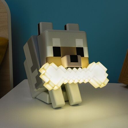 Φωτιστικό Paladone GloBuddies: Minecraft - Wolf Light (PP14761MCF)