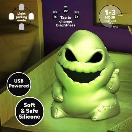 Φωτιστικό The Nightmare Before Christmas  Oogie Boogie SquishyGlo Silicone